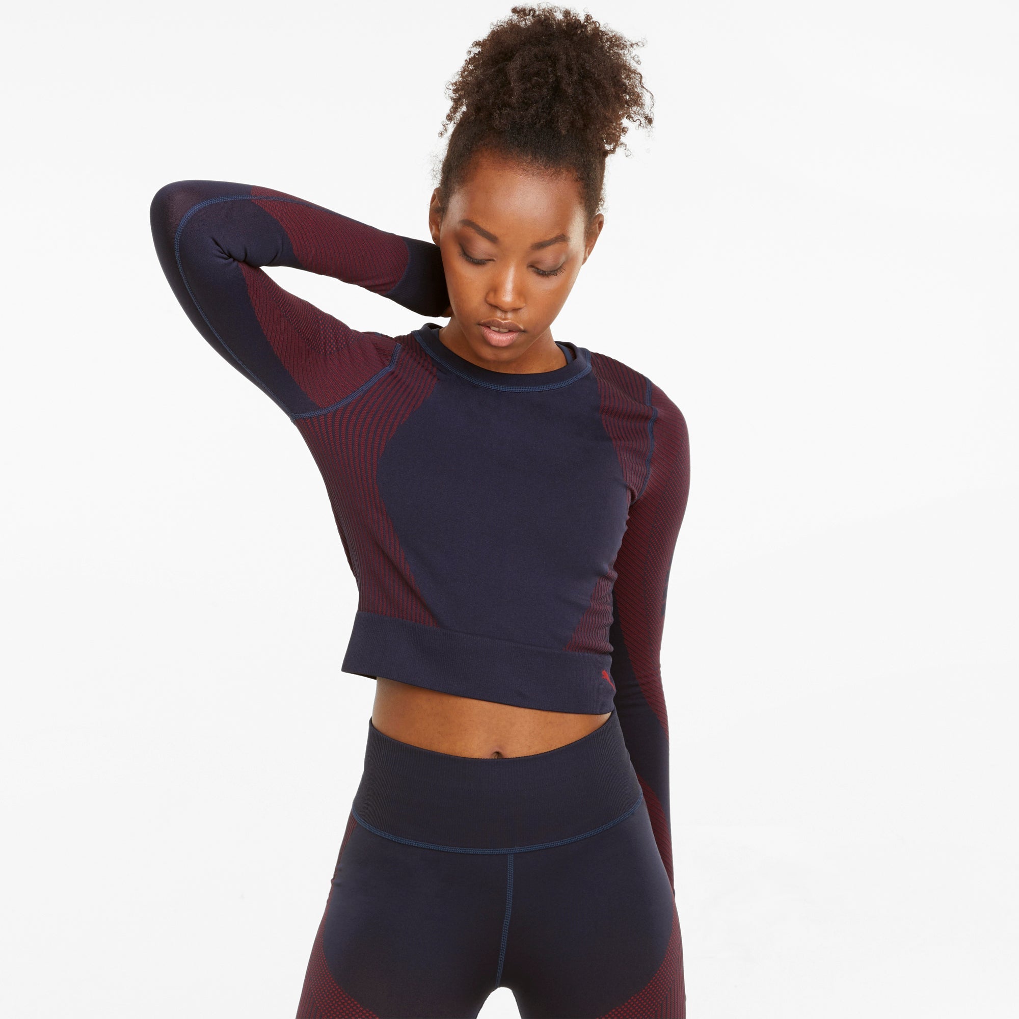 Womens Seamless Fitted Long Sleeve Top