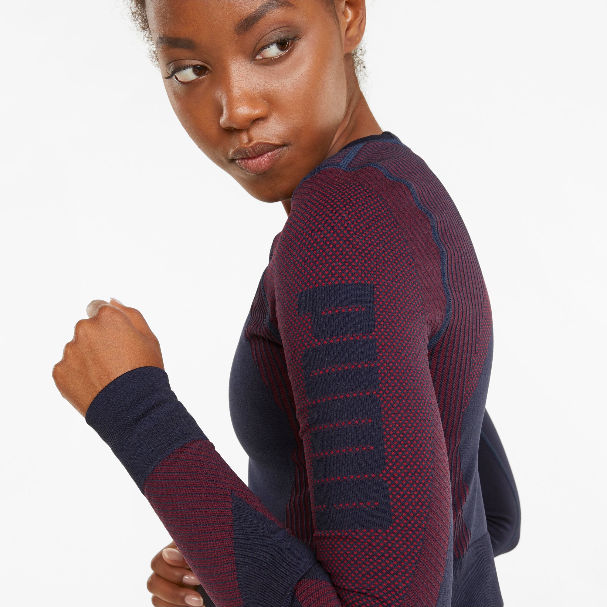 Womens Seamless Fitted Long Sleeve Top