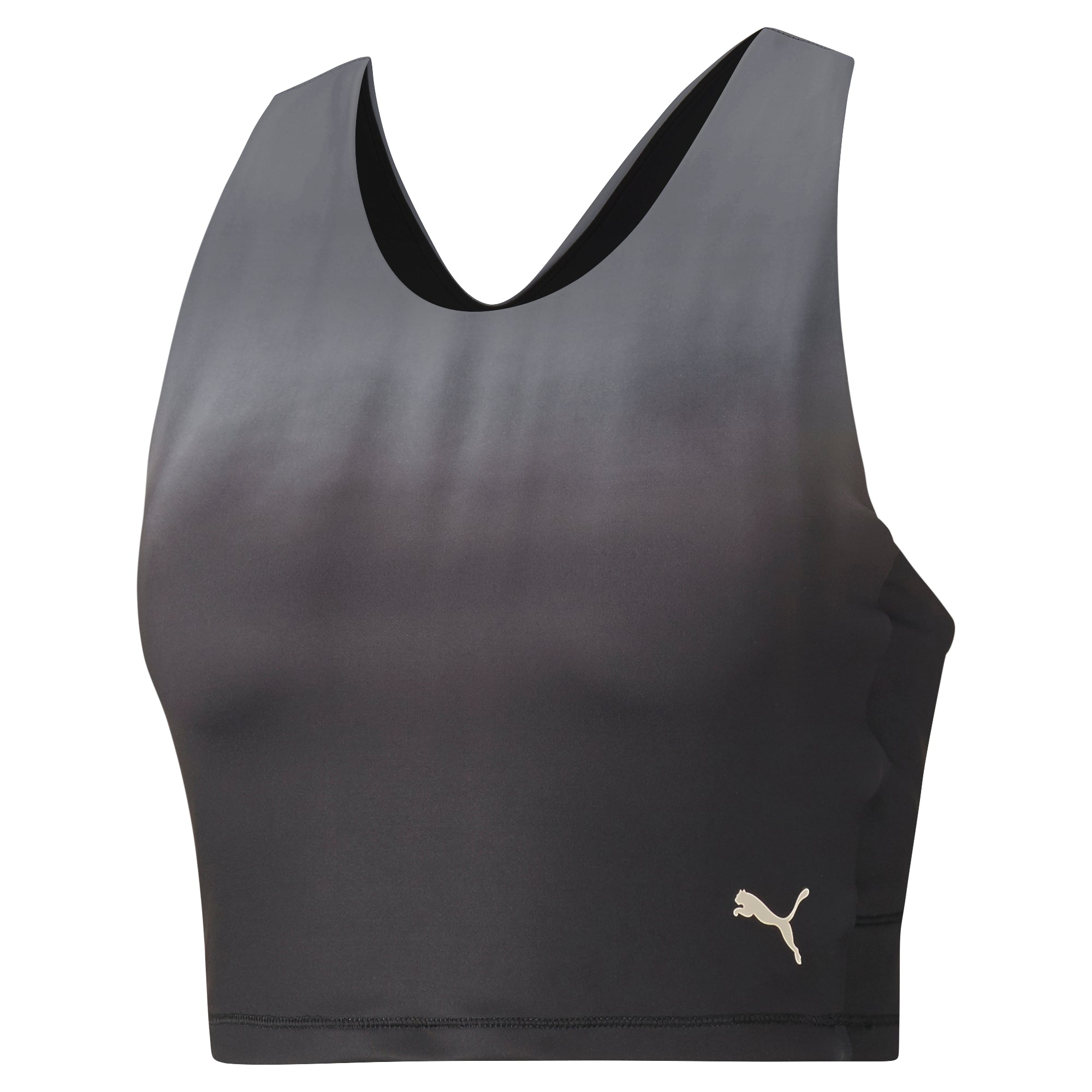 Womens Yoga Ombre Fitted Crop Tank