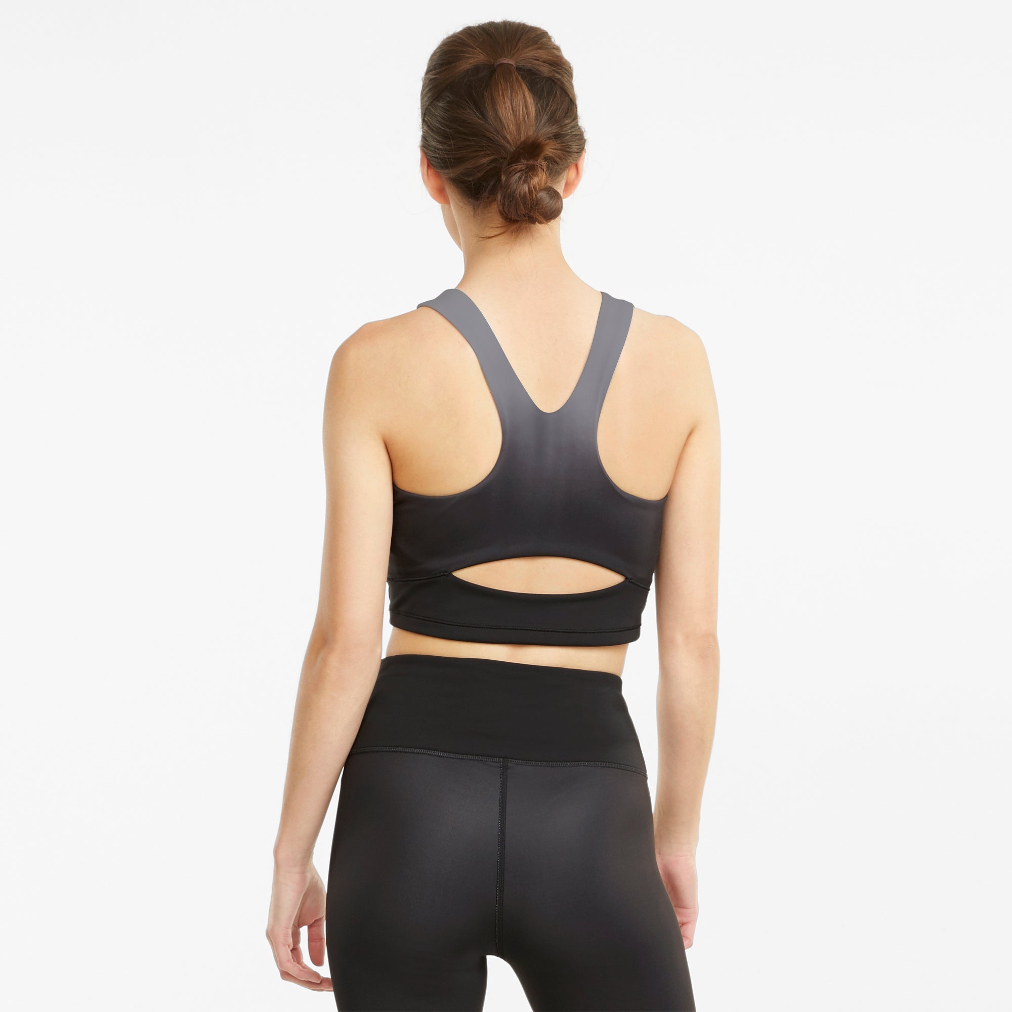 Womens Yoga Ombre Fitted Crop Tank