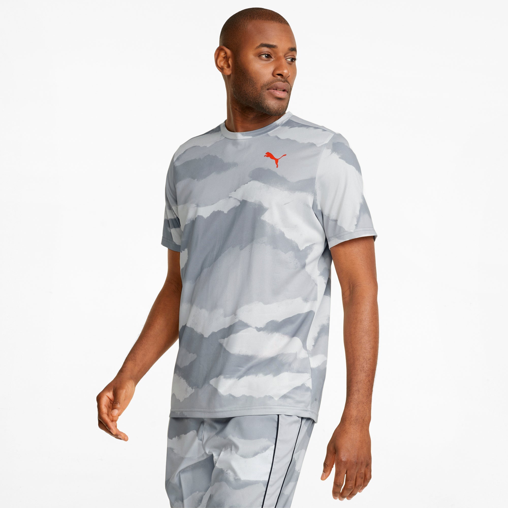 Mens Train Allover Printed Short Sleeve T-Shirt