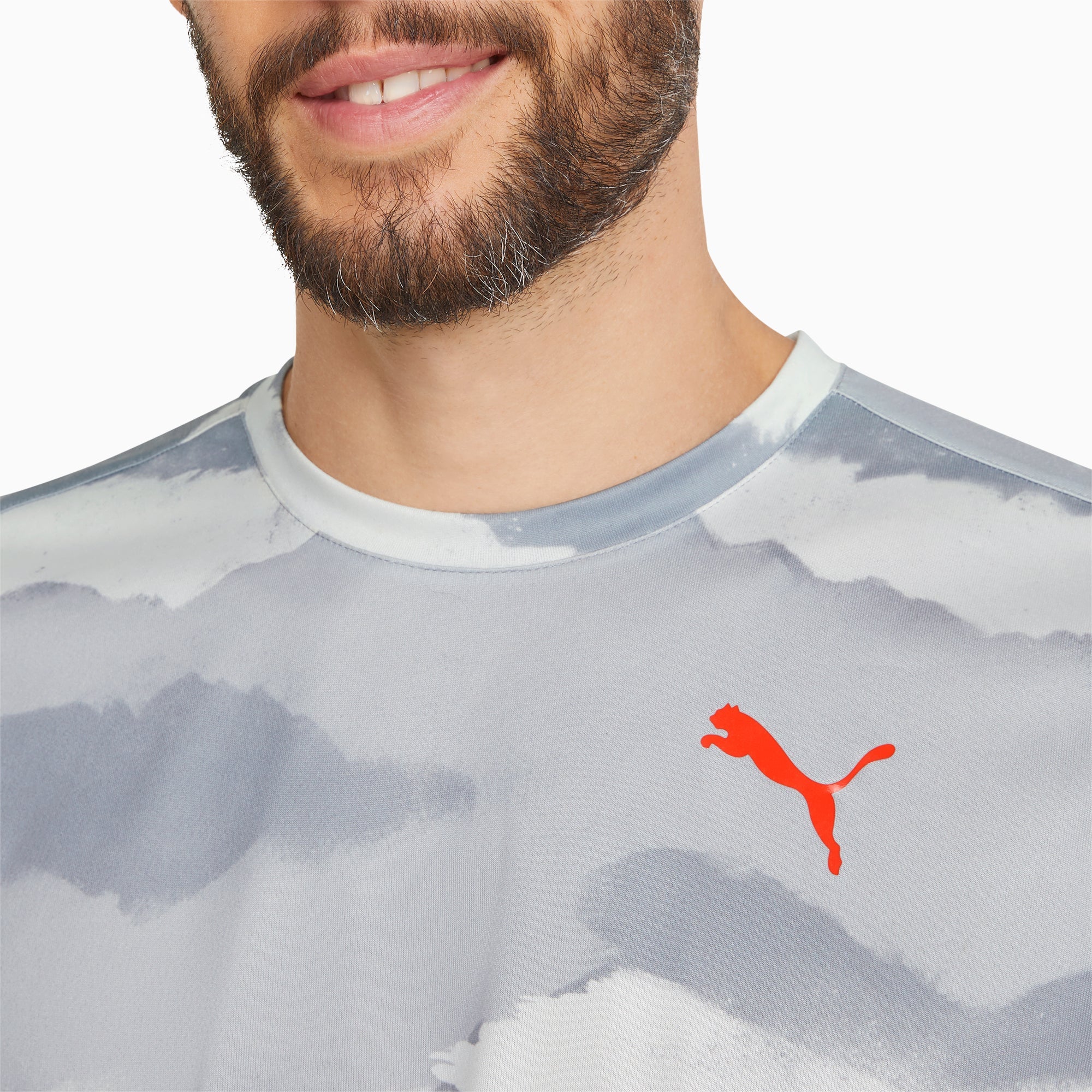 Mens Train Allover Printed Short Sleeve T-Shirt