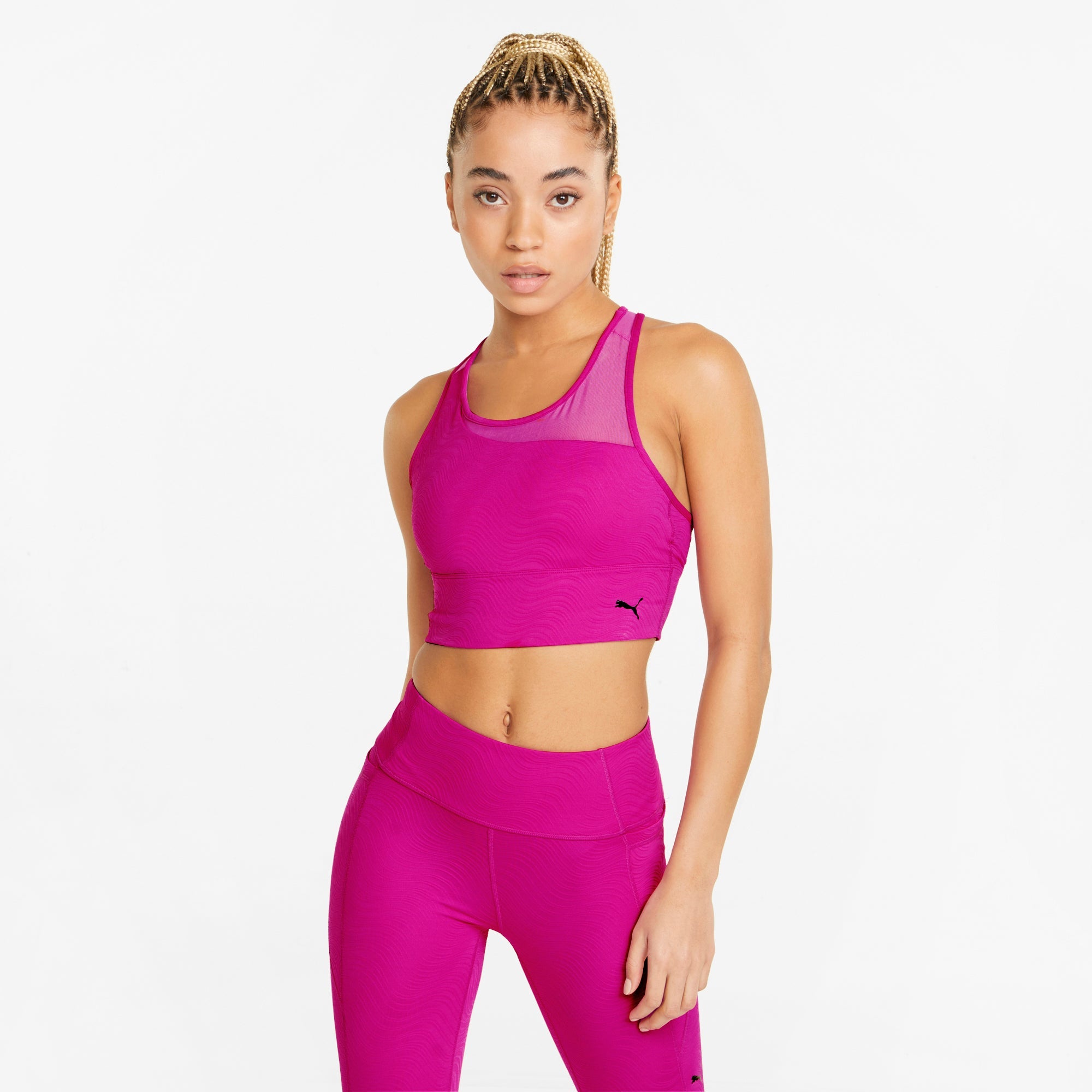 Womens Plain Medium Impact Sports Bra