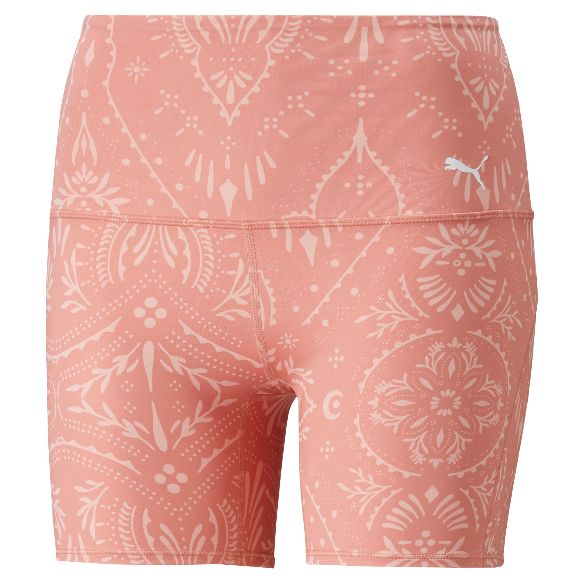 Womens Yoga All Over Print Fitted 5" Shorts