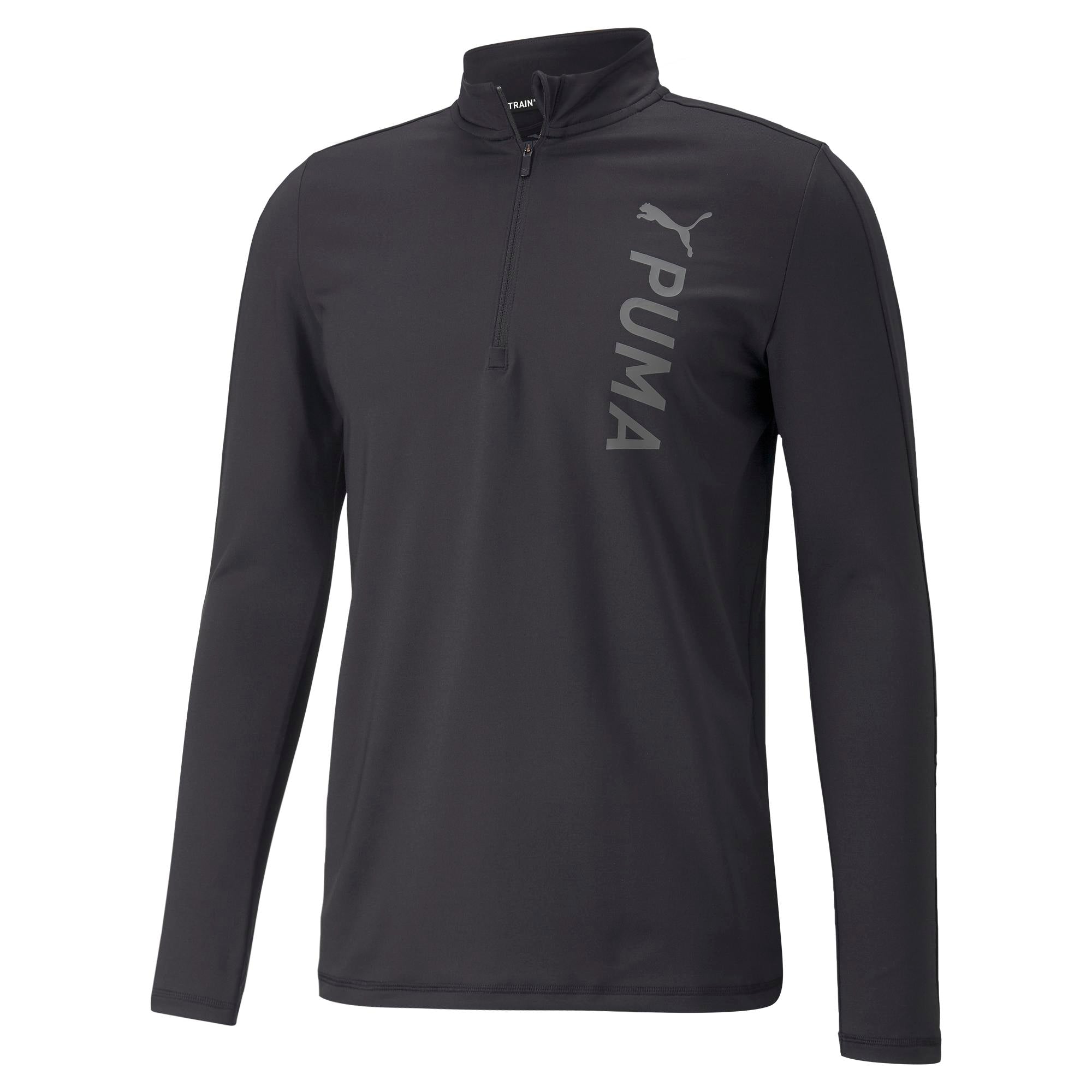 Mens Train Fit Polyspan 1/2 Zip