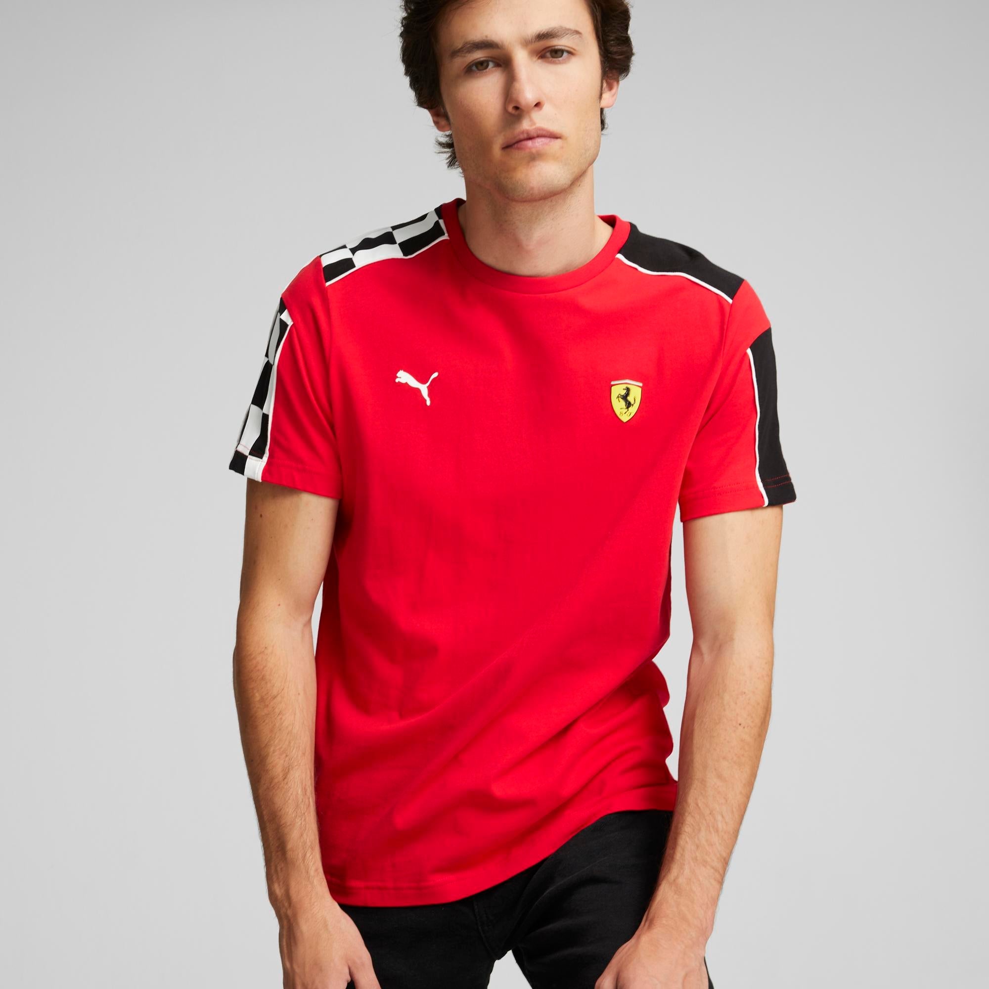 Mens Ferrari Race MT7  Short Sleeve T-Shirt