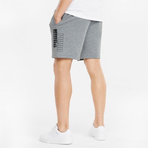 Mens Power Logo Terry 8 Inch Short