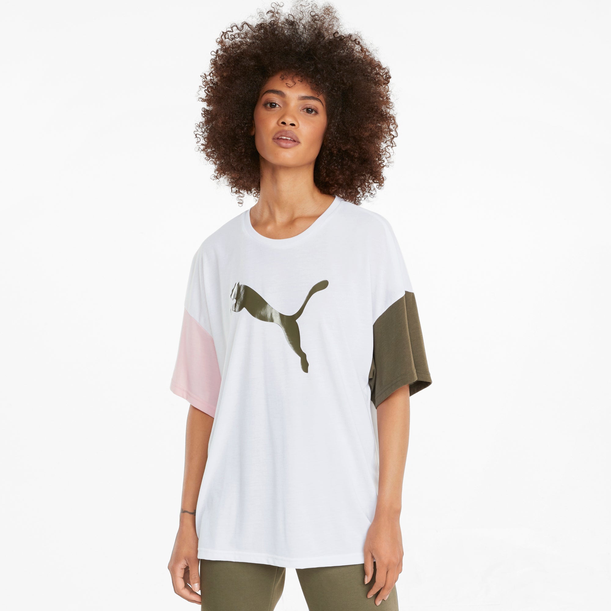 Womens Colorblock Short Sleeve T-Shirt