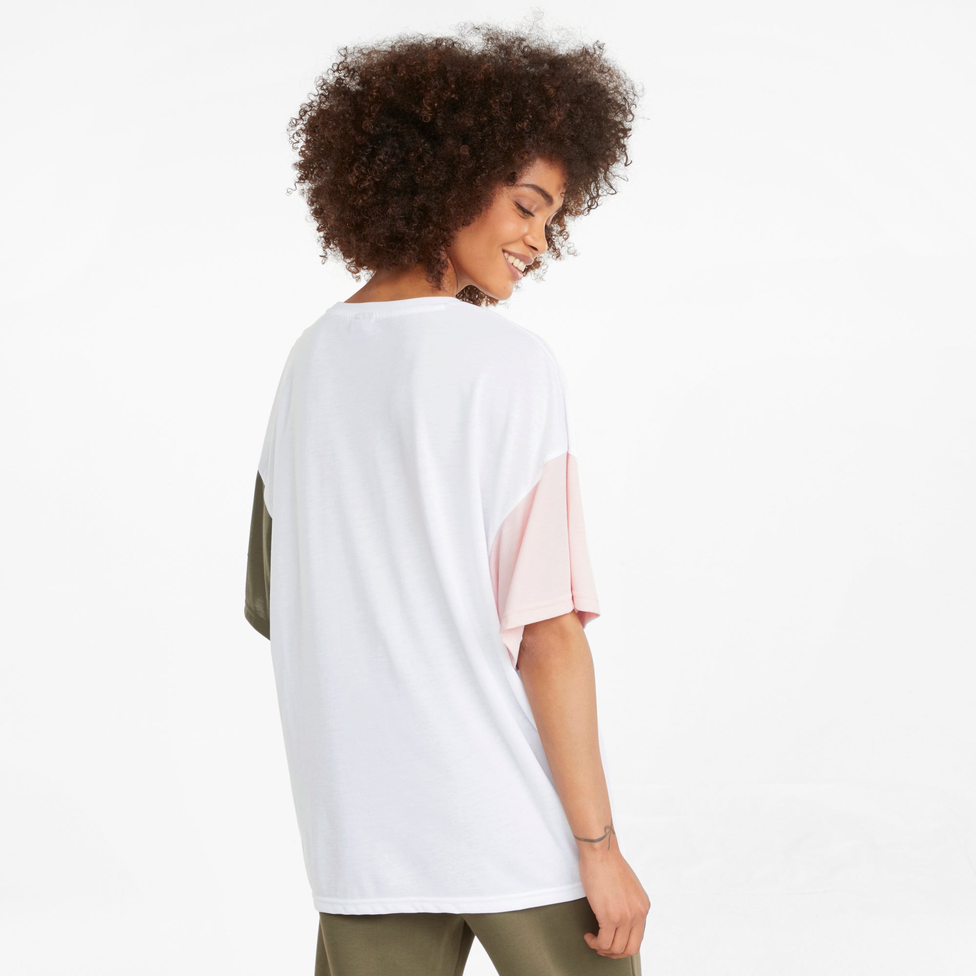 Womens Colorblock Short Sleeve T-Shirt