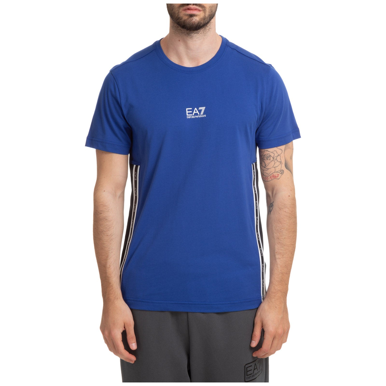 Mens Train Logo Series Tape Short Sleeve T-Shirt