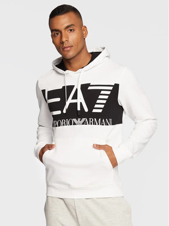 Mens Oversized Logo Series Pullover Hoodie