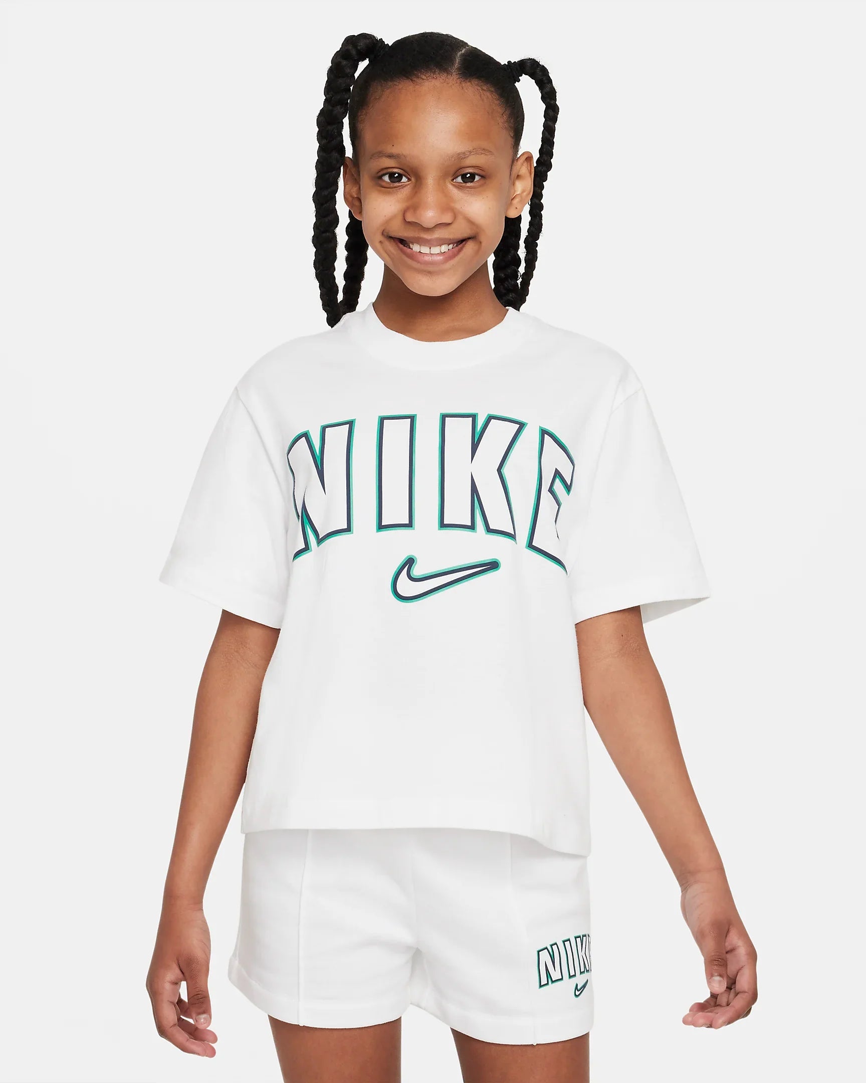 Girls Boxy All Over Print Short Sleeve T-Shirt