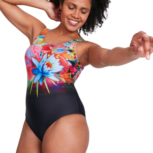 Womens U-Back One Piece Swimsuit