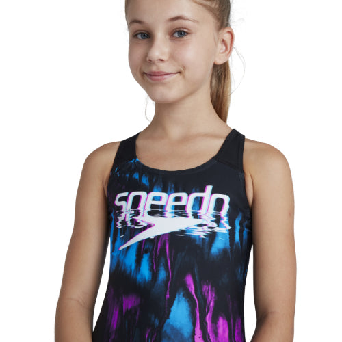 Girls Digital Placement Splashback Swimsuit
