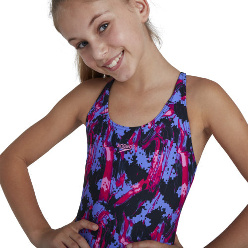 Girls Printed Splashback Swimsuit