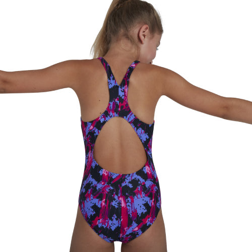 Girls Printed Splashback Swimsuit