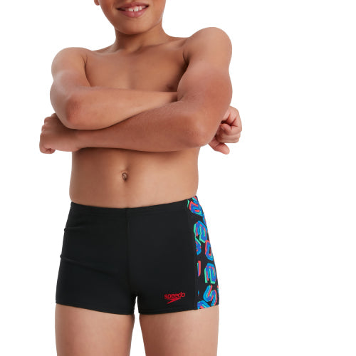 Boys Digital Allover Panel Aquashorts