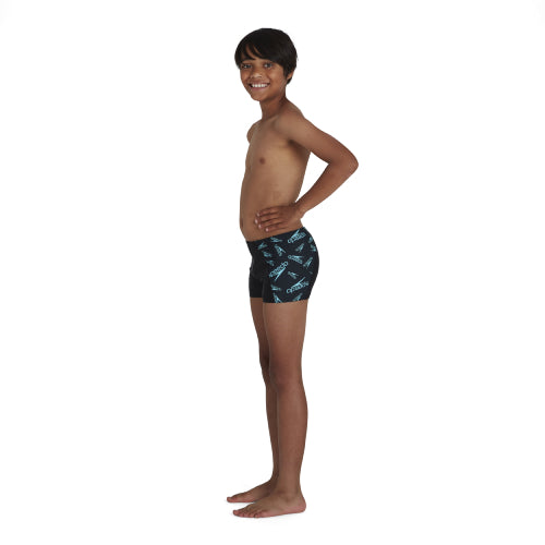 Boys Boom Logo Printed Panel Aquashorts