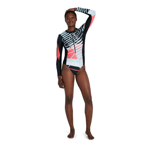 Womens Placement Wrap Back Swimsuit