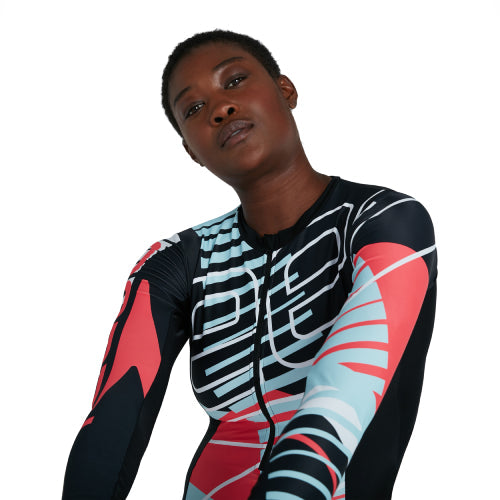 Womens Placement Wrap Back Swimsuit