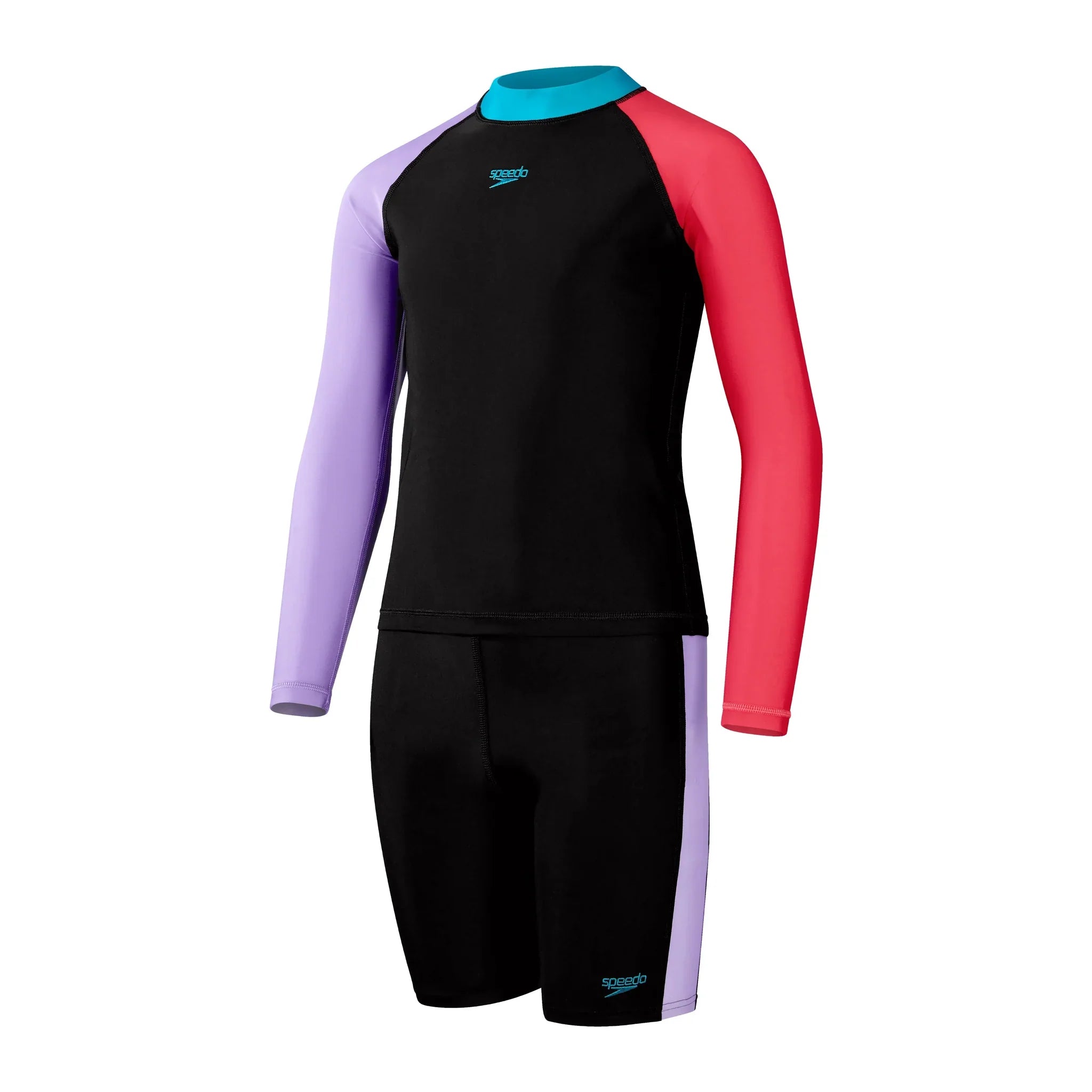 Colourblock Rash Top & Jammer Set