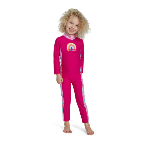 Girls Tots Long Sleeve Swimsuit