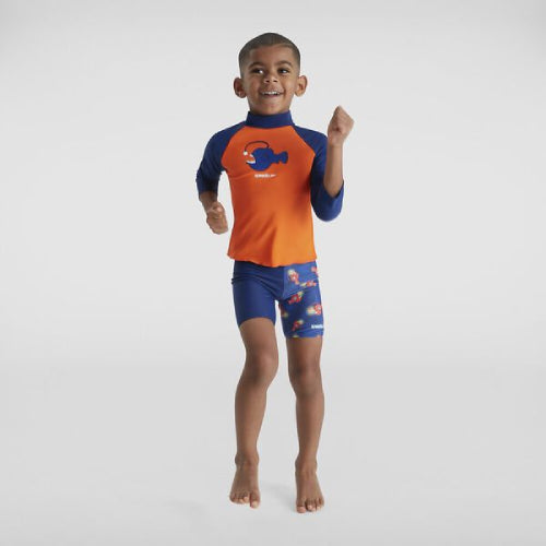 Boys Long Sleeve Printed Rashguard