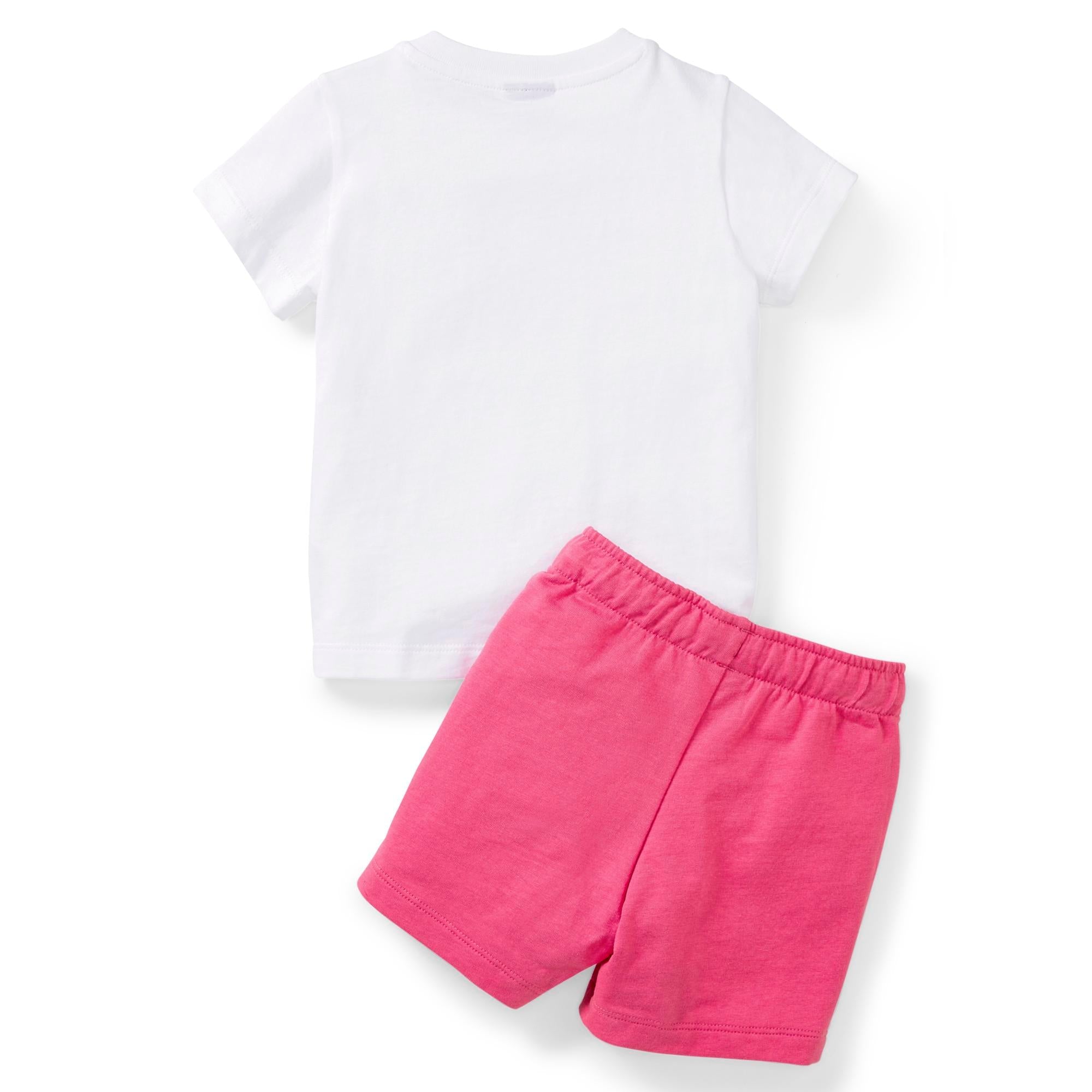 Girls Graphic Logo T-Shirt Short Set