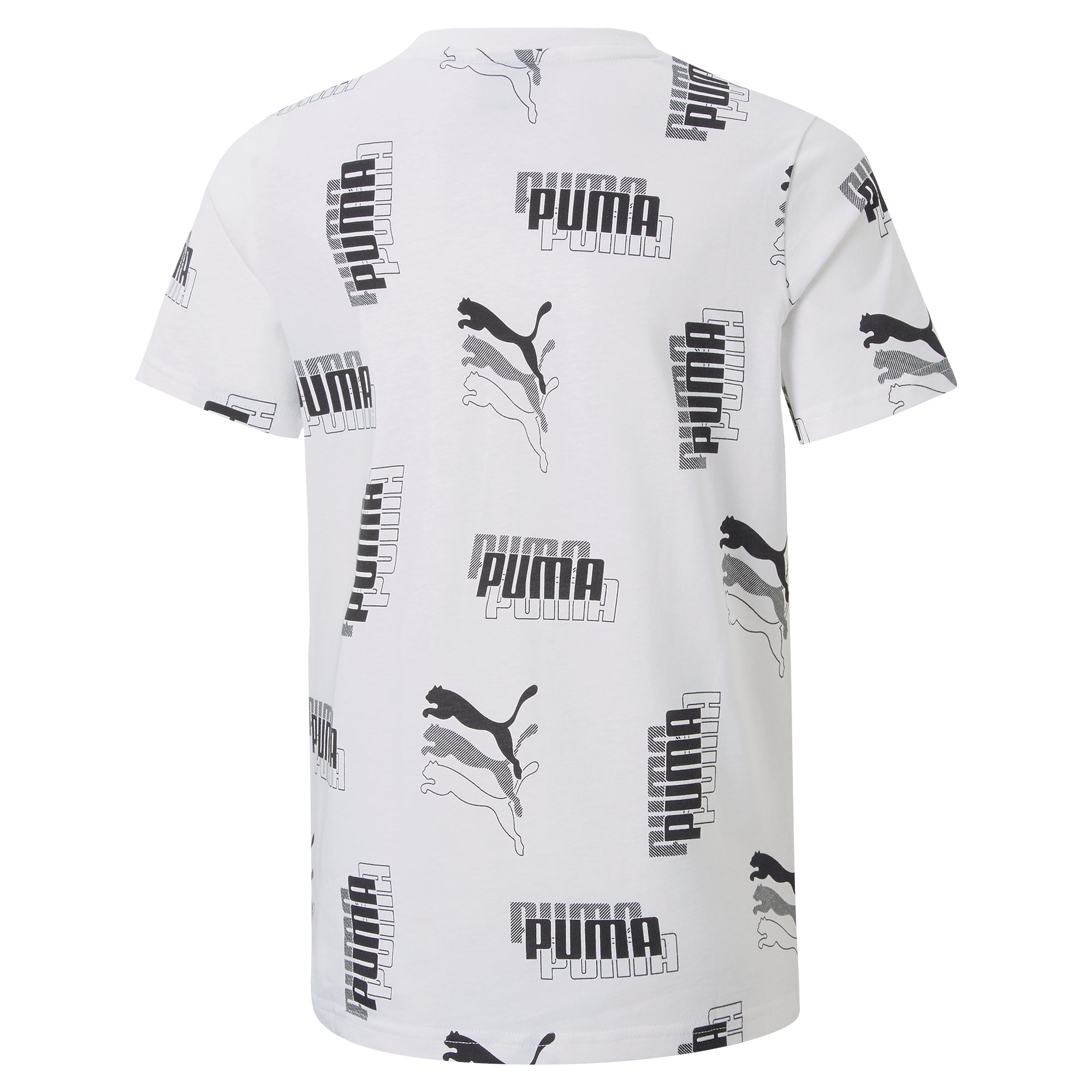 Boys All Over Print Logo Short Sleeve T-Shirt