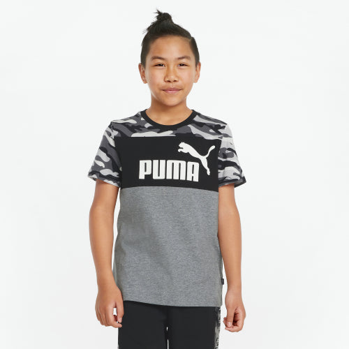 Boys Essential Logo Camo Short Sleeve T-Shirt