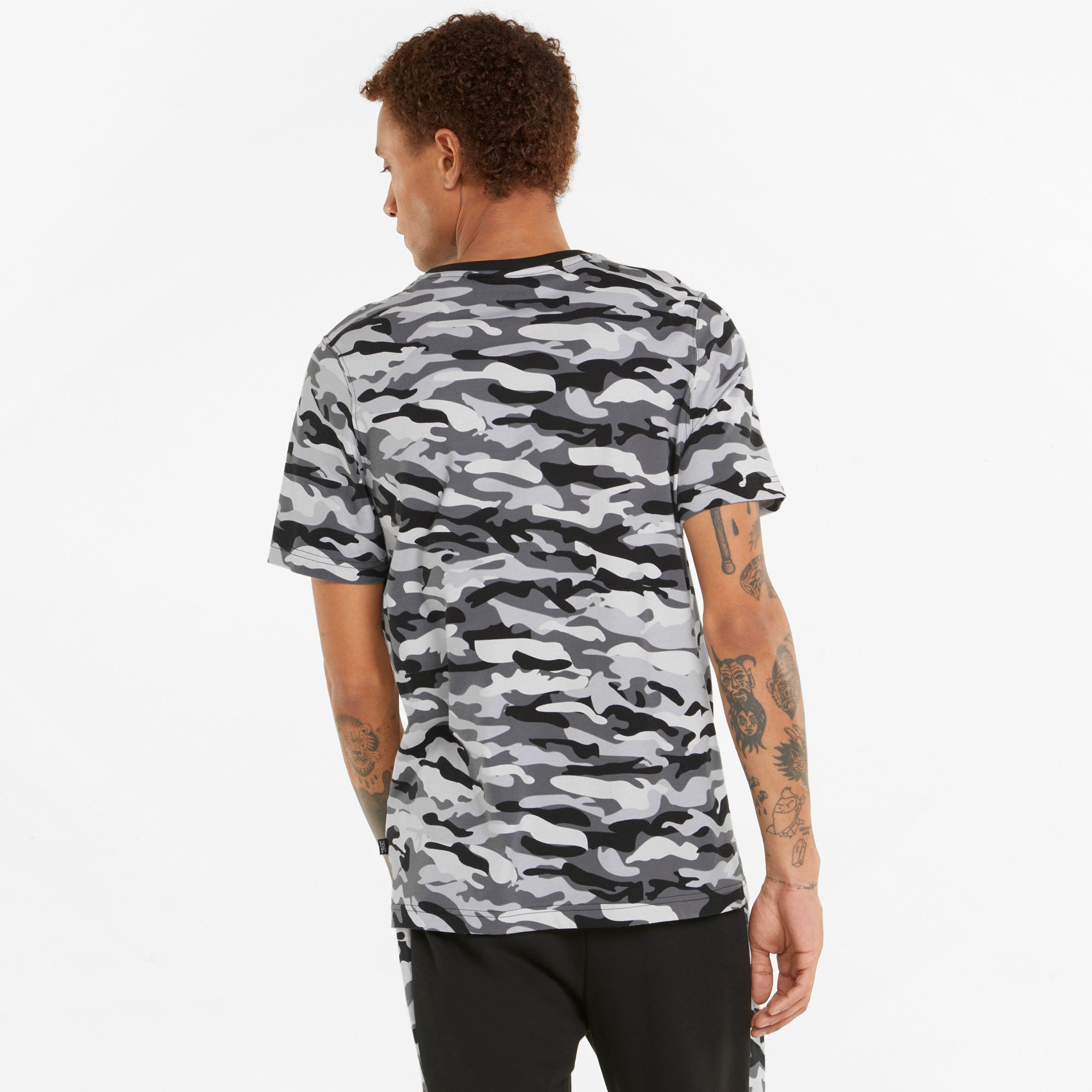 Mens Essential Camo Printed Short Sleeve T-Shirt