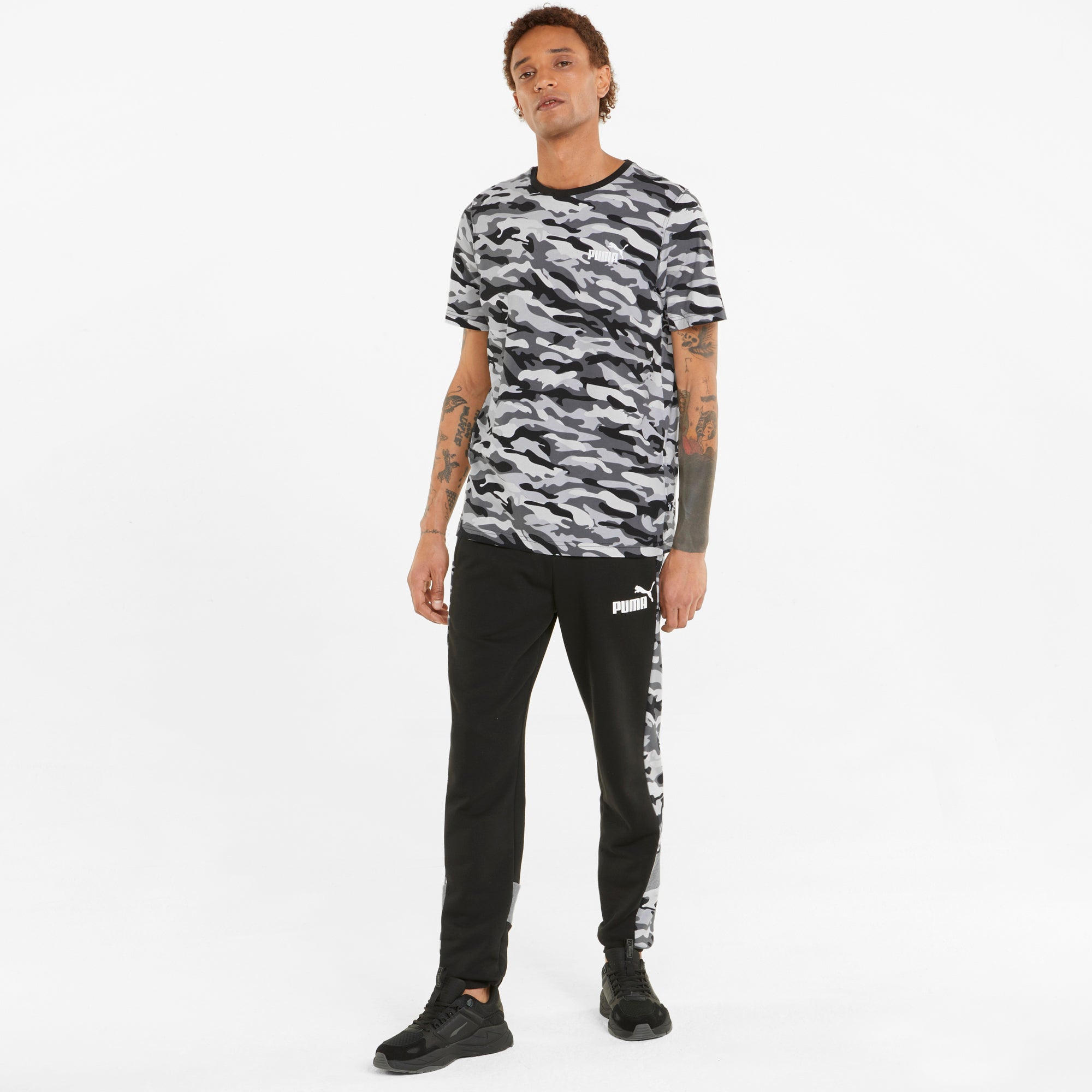 Mens Essential Camo Printed Short Sleeve T-Shirt