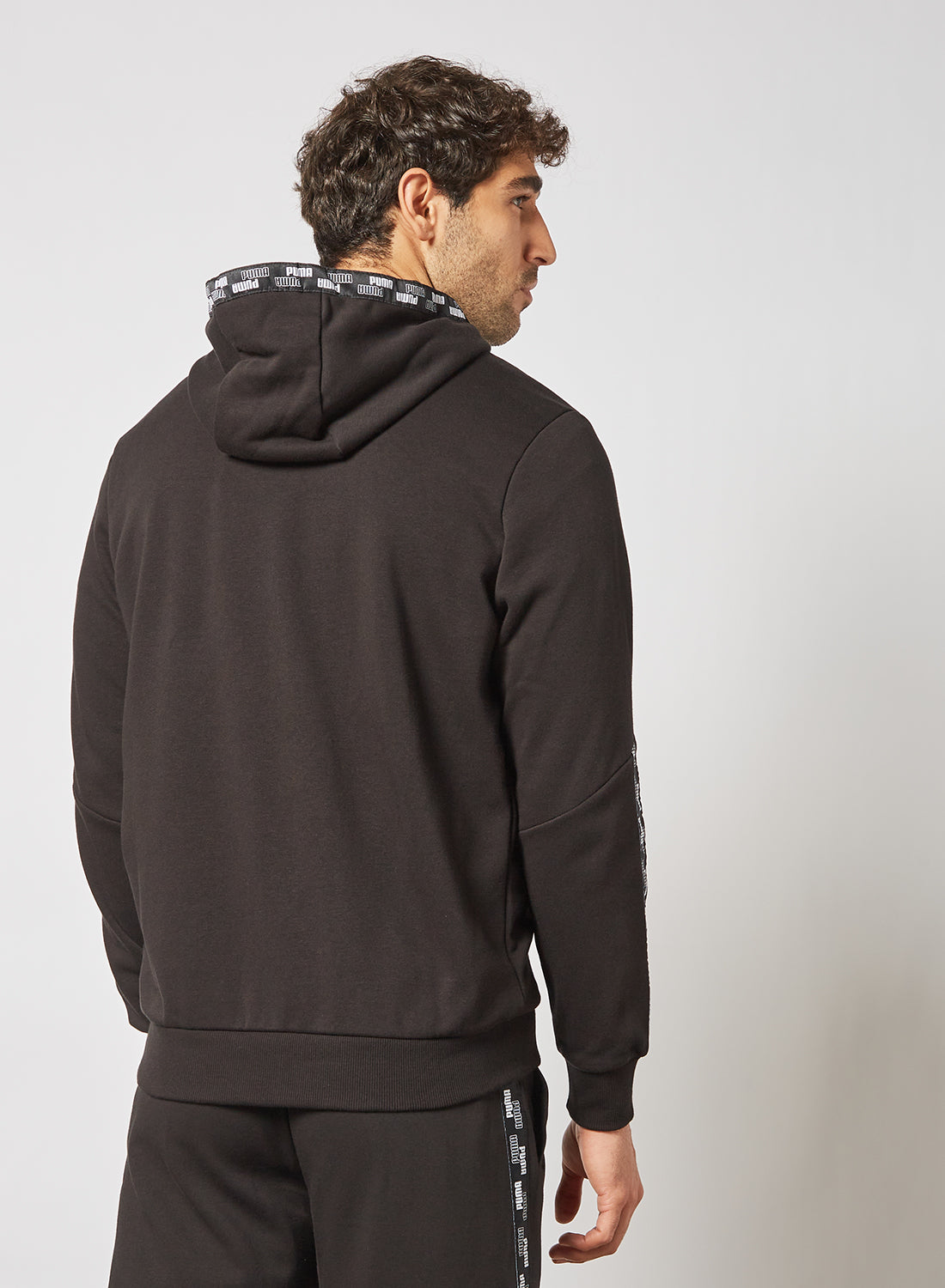 Mens Power Tape Terry Hooded Full Zip Jacket