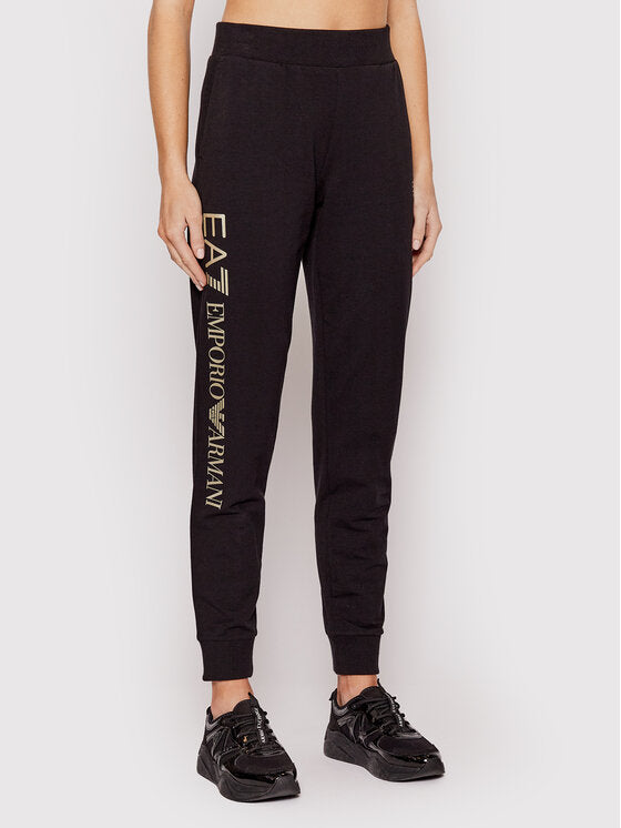 Womens Metallic Word Logo Cuff Pant