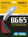 BG65 Titanium 10 Meter Red Badminton String