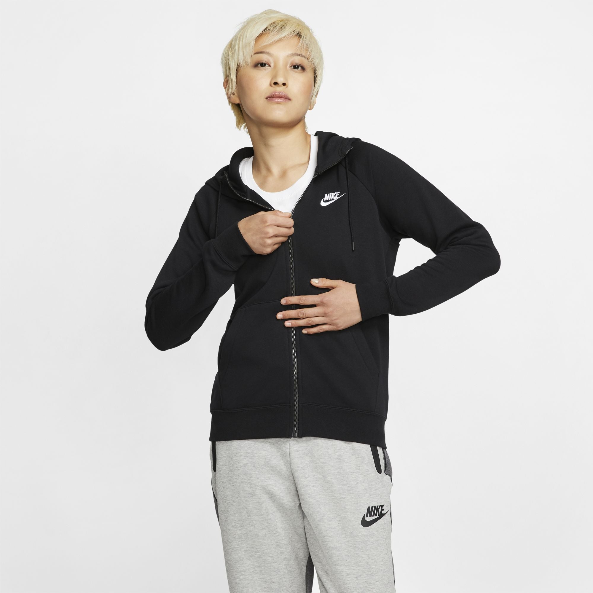 Womens Full zip Fleece Hoodie
