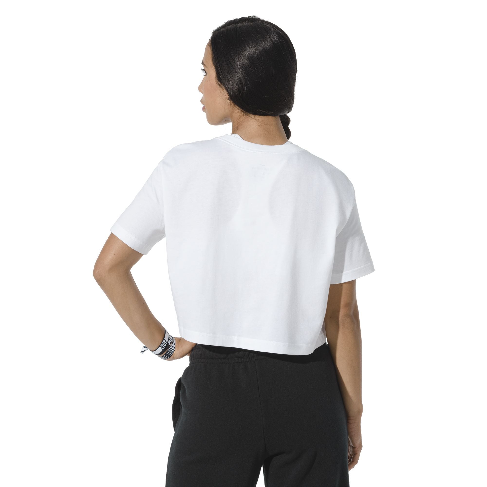 Womens Cropped Logo Short Sleeve T-Shirt