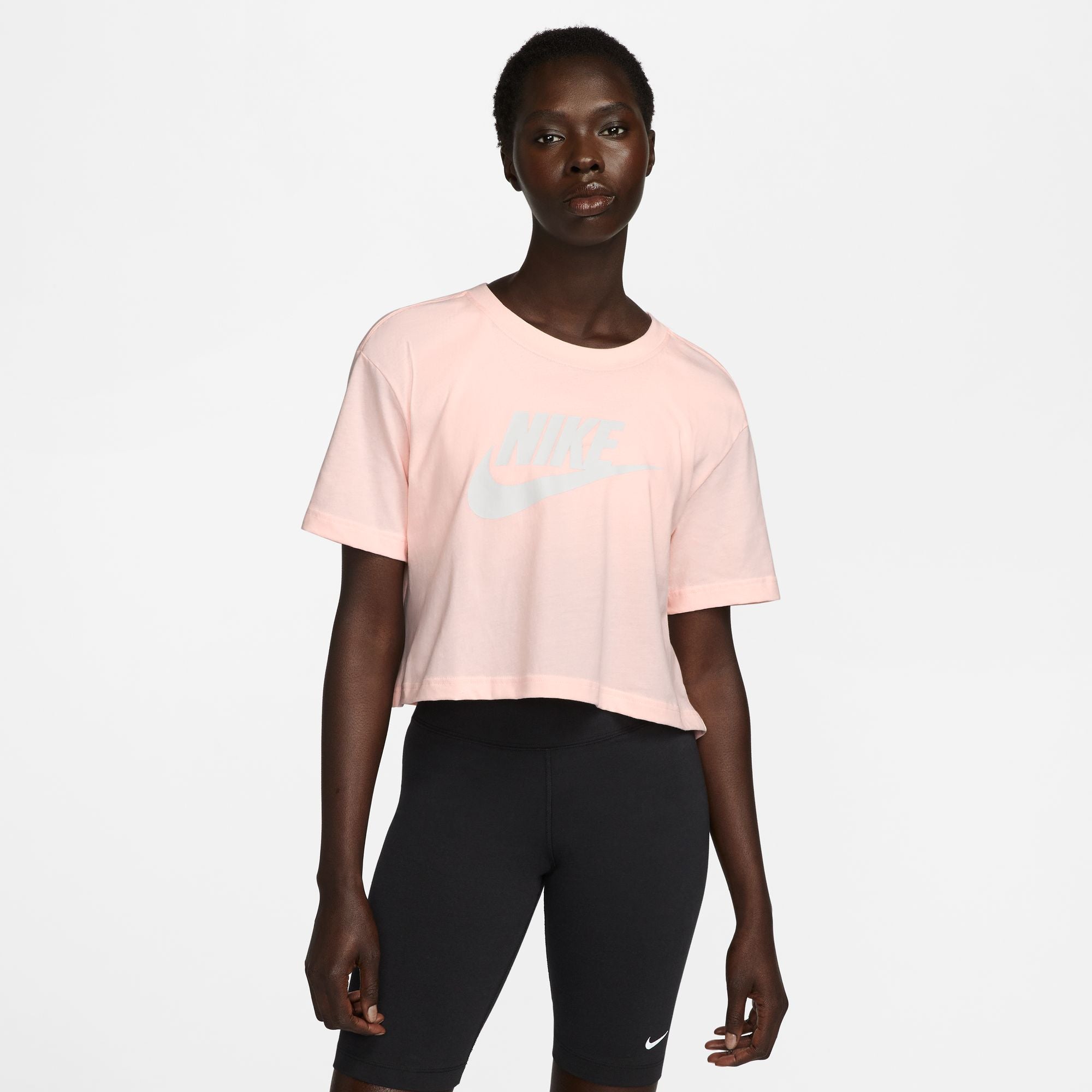 Womens Logo Crop Short Sleeve T-Shirt
