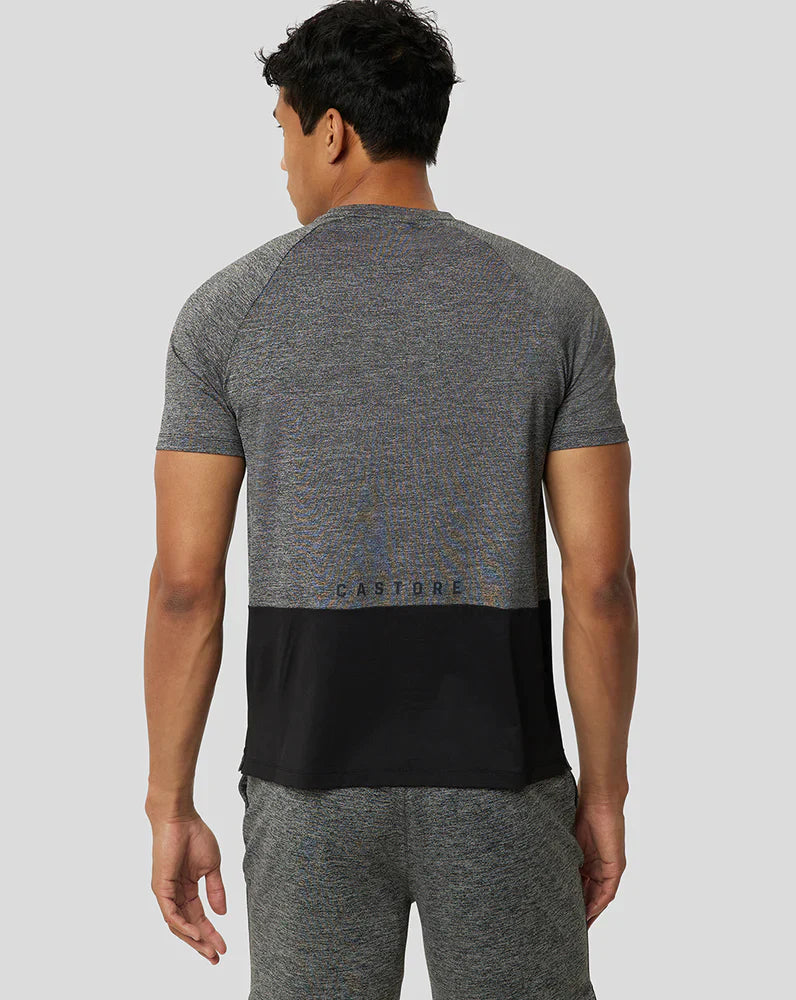 Mens Mesh And Marl Short Sleeve T-Shirt