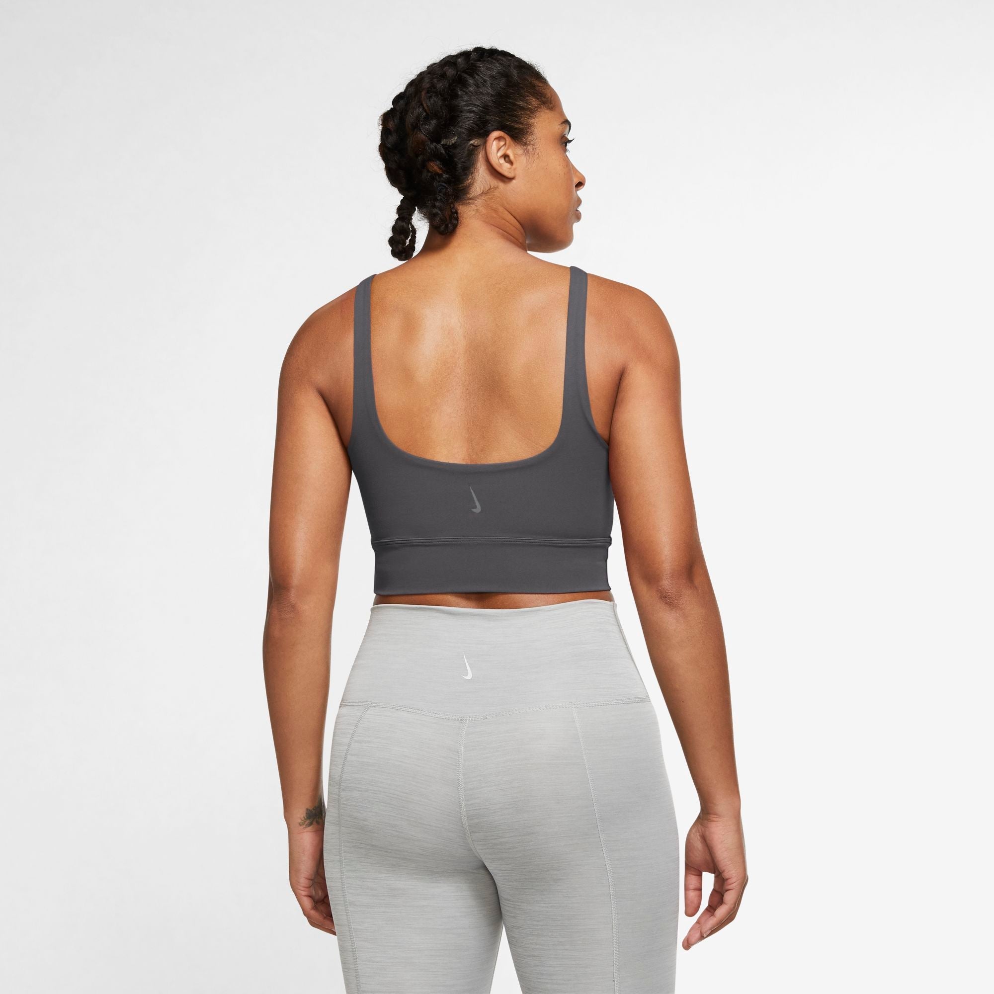 Womens Yoga Strappy Fitted Crop Tank