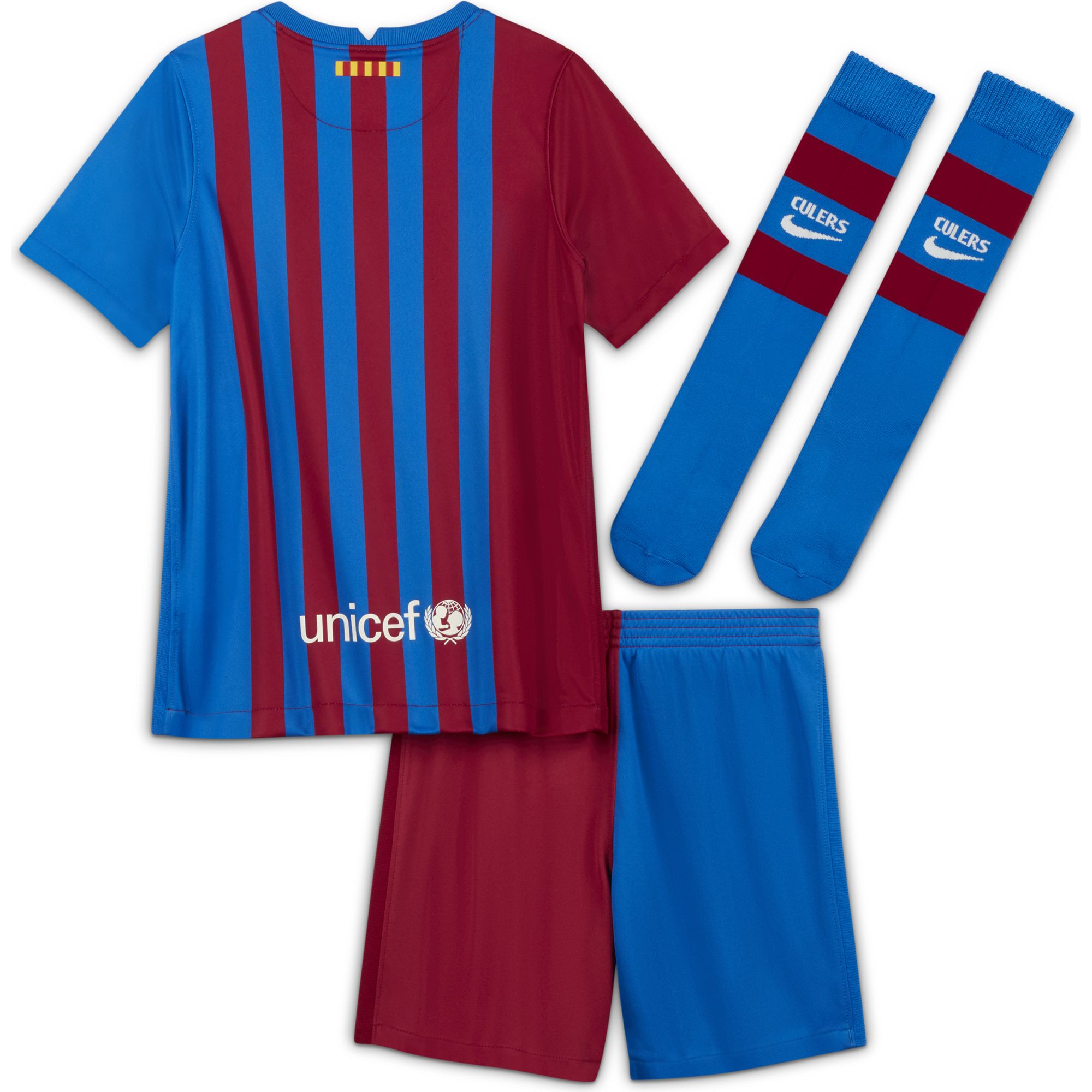 Kids FC Barcelona Home Replica Kit 21/22