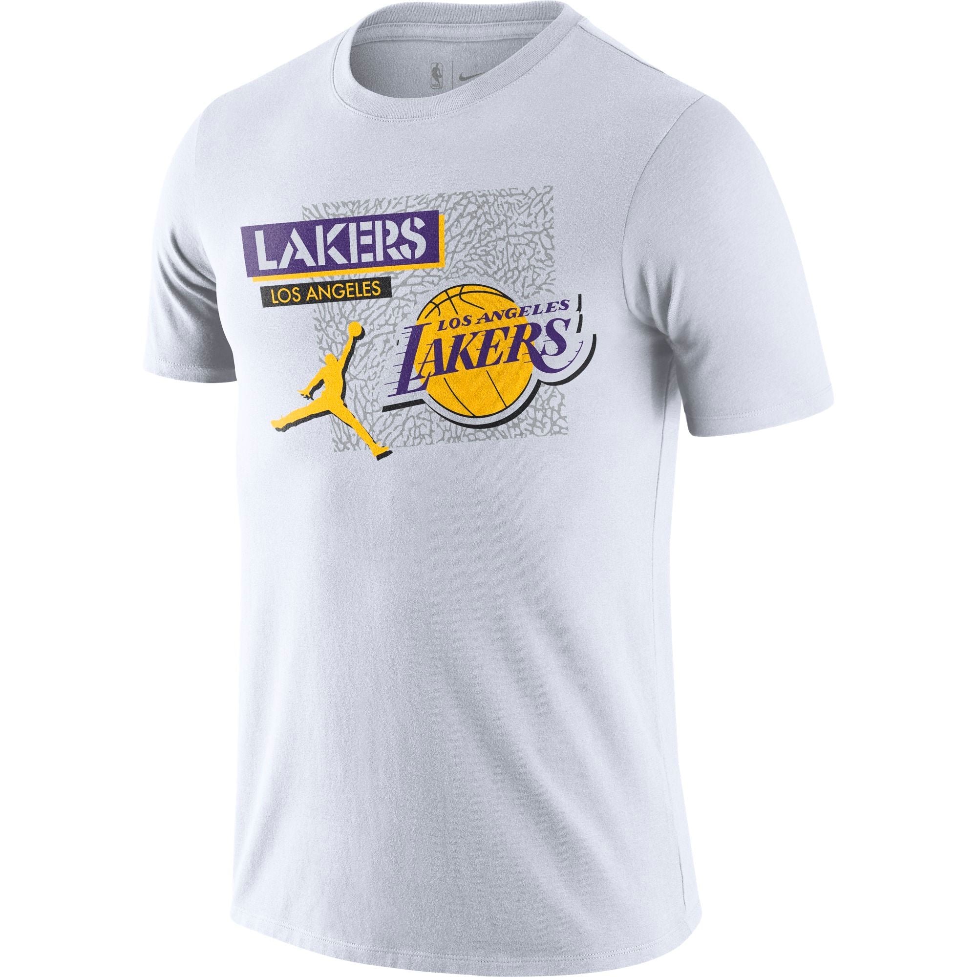 Mens Los Angeles Lakers Dri-Fit Statement Edition Short Sleeve T-Shirt