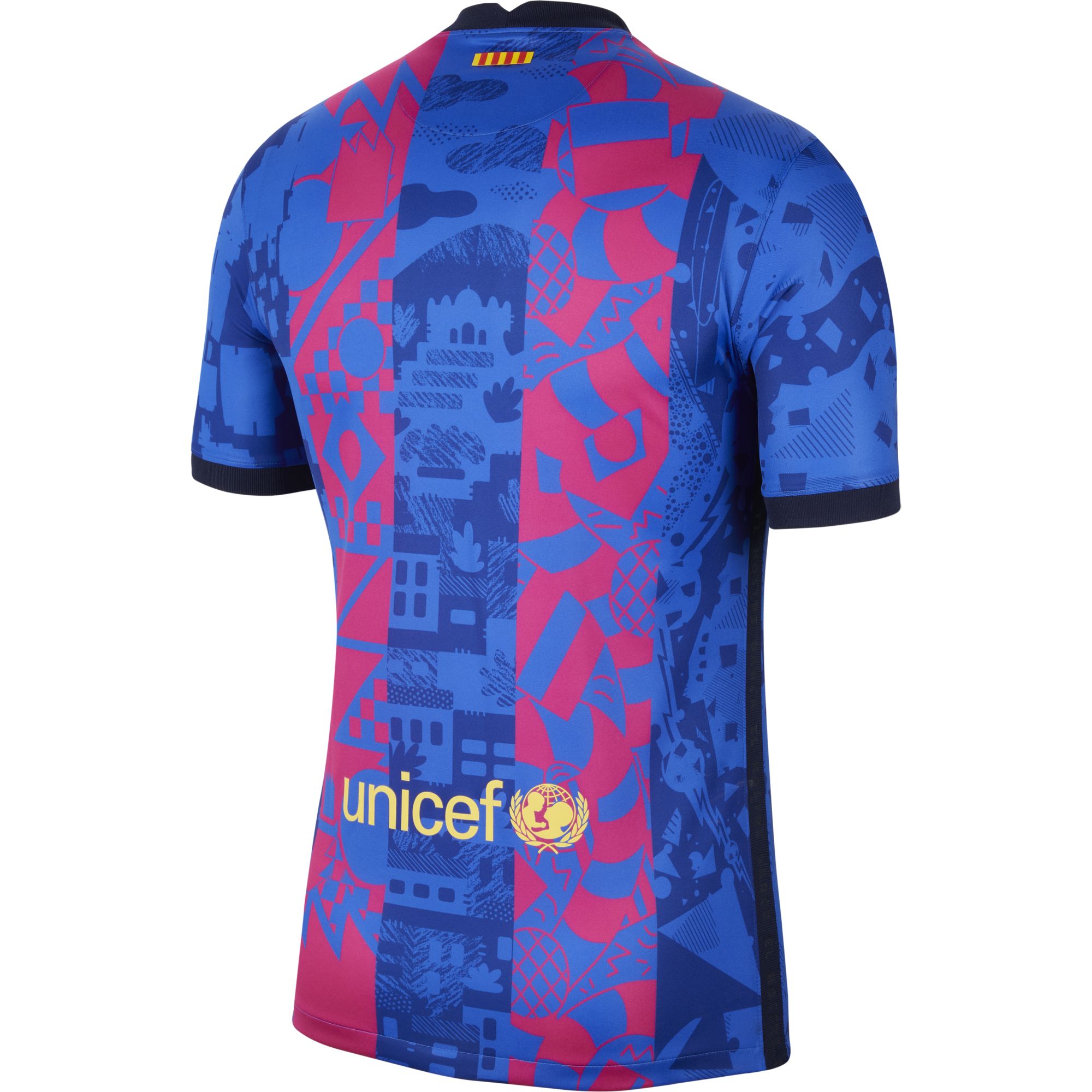 Mens FC Barcelona Third Replica Jersey 21/22