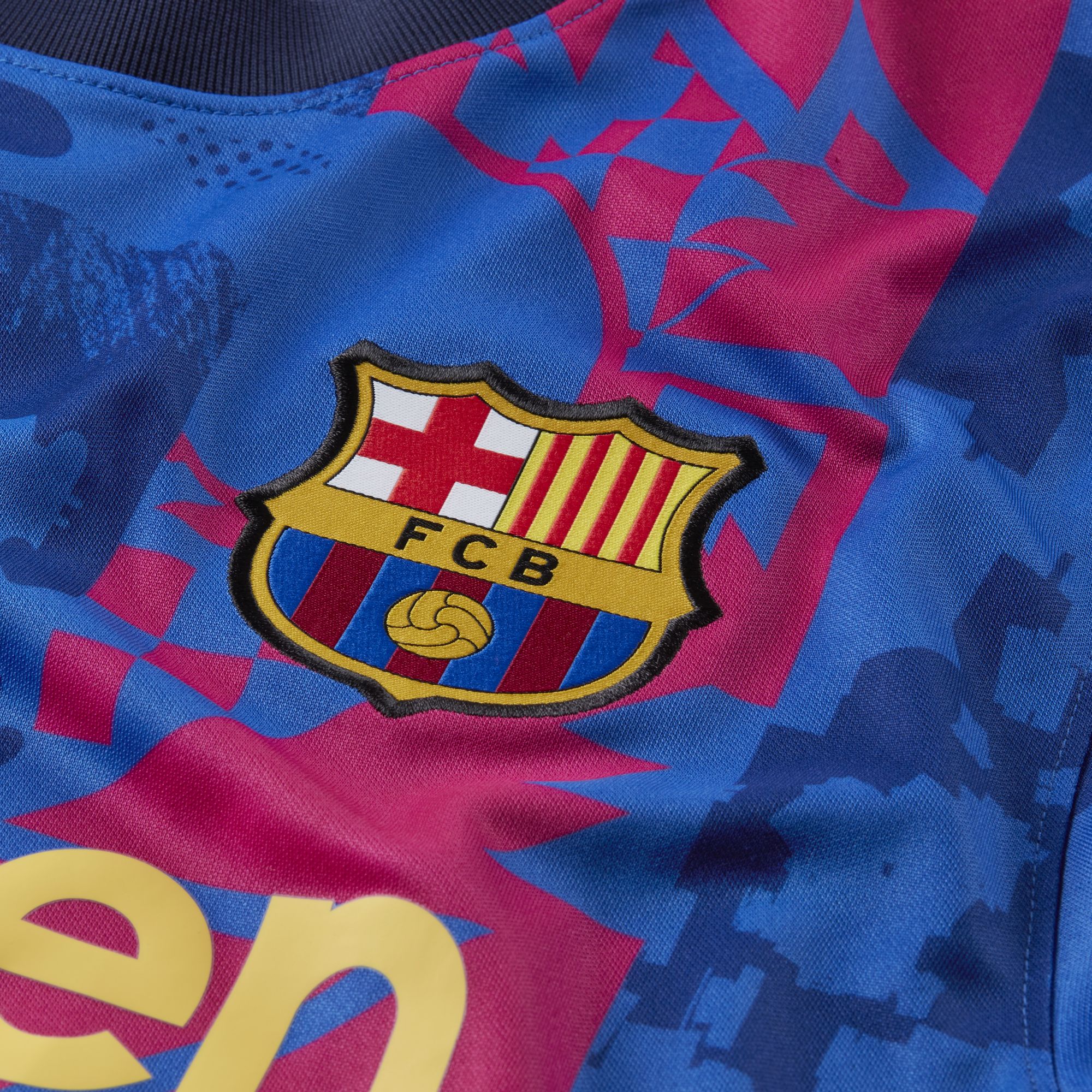 Mens FC Barcelona Third Replica Jersey 21/22