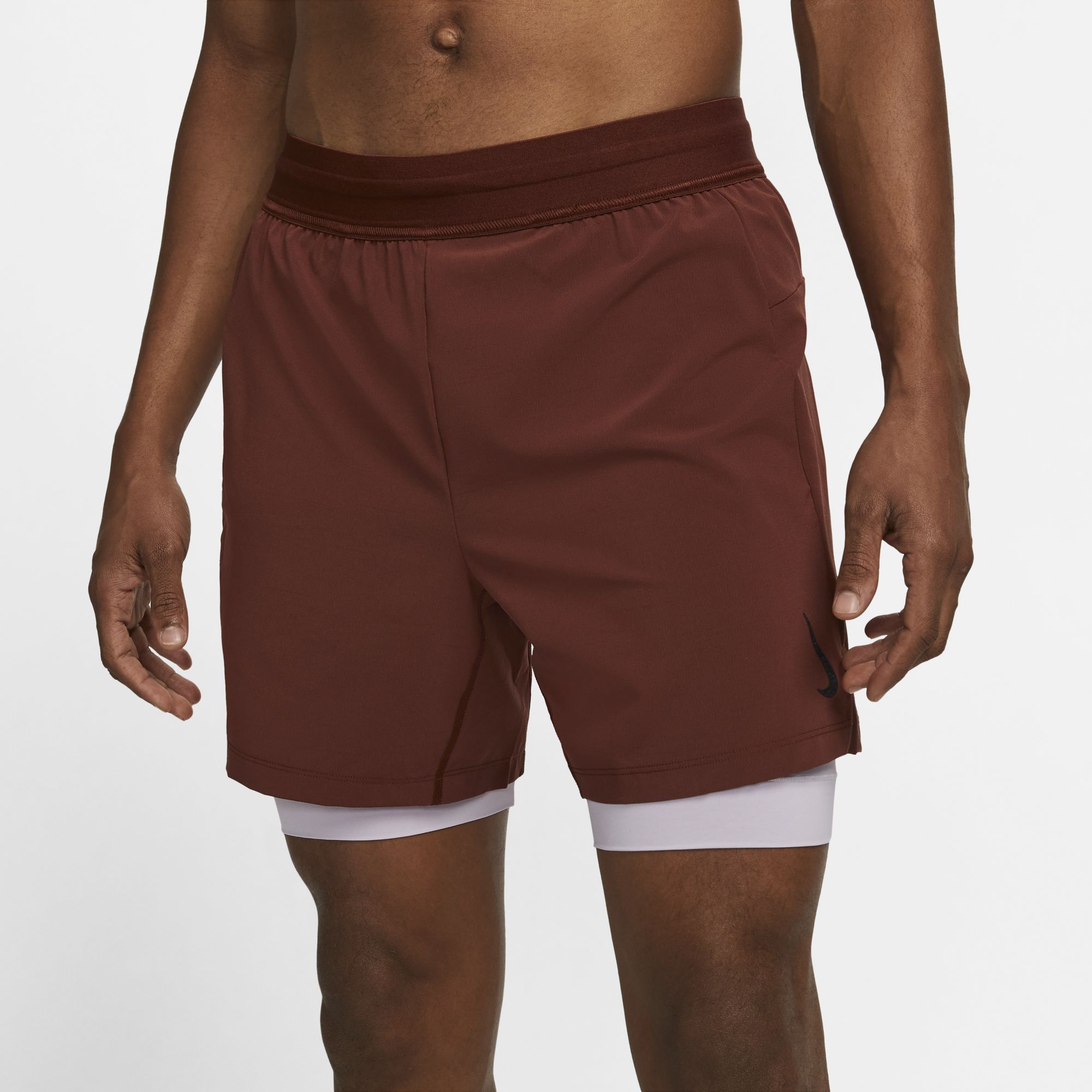 Mens Yoga Dri-Fit Woven 2 In 1 Short