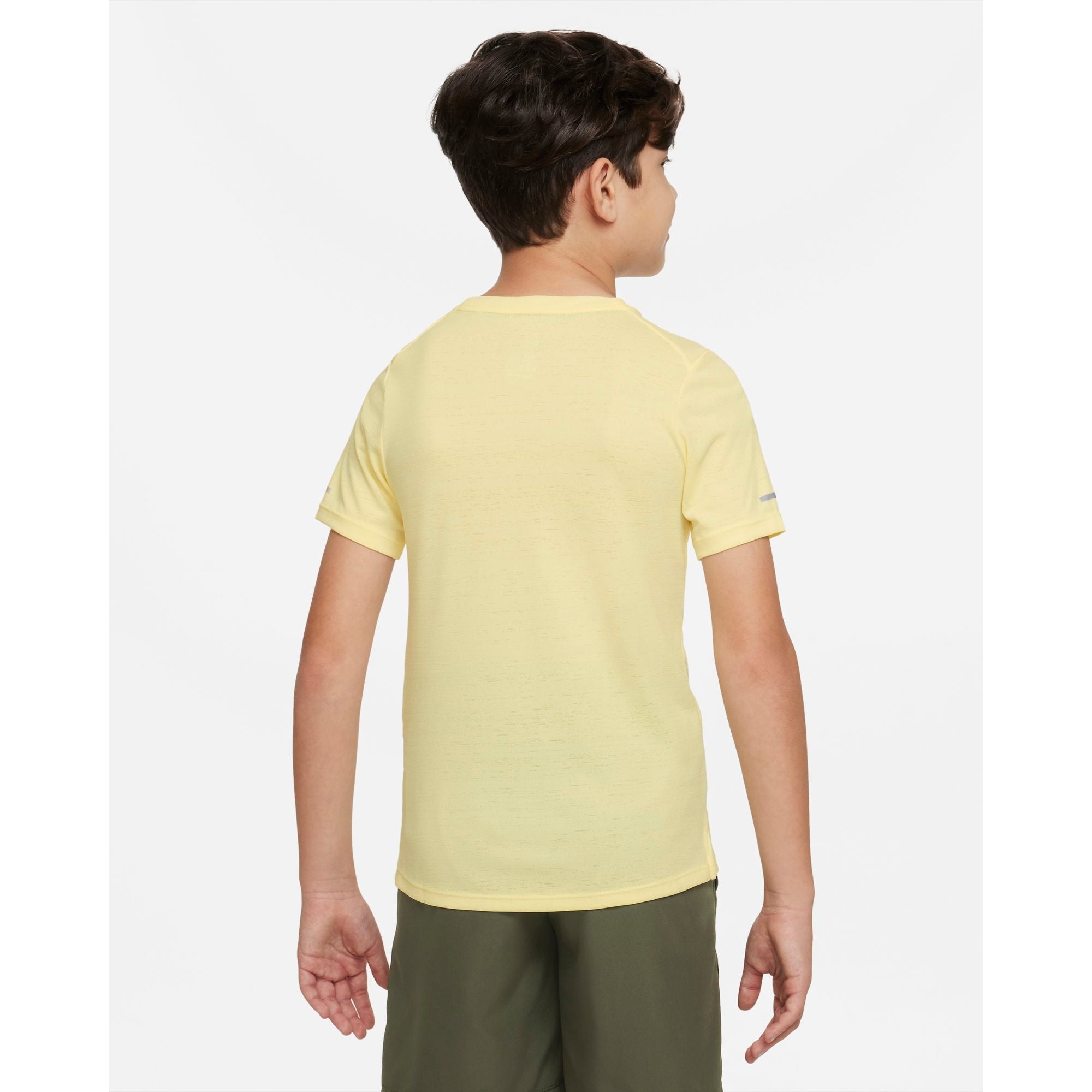 Boys Performance Dri-Fit Miler Short Sleeve T-Shirt