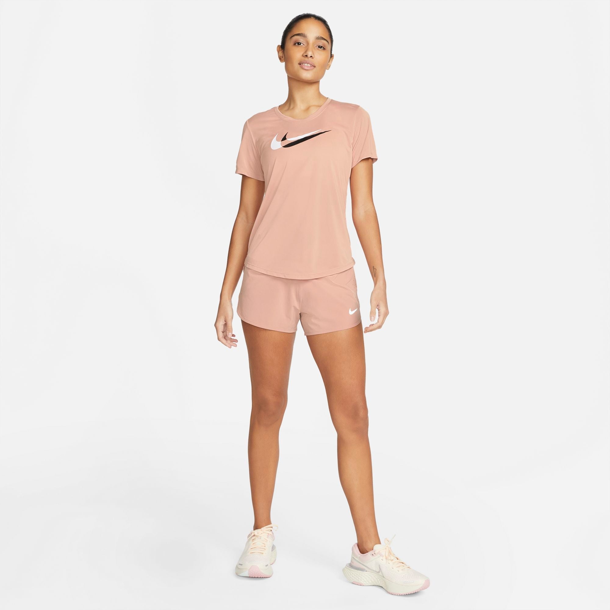 Womens Running Logo Short Sleeve T-Shirt