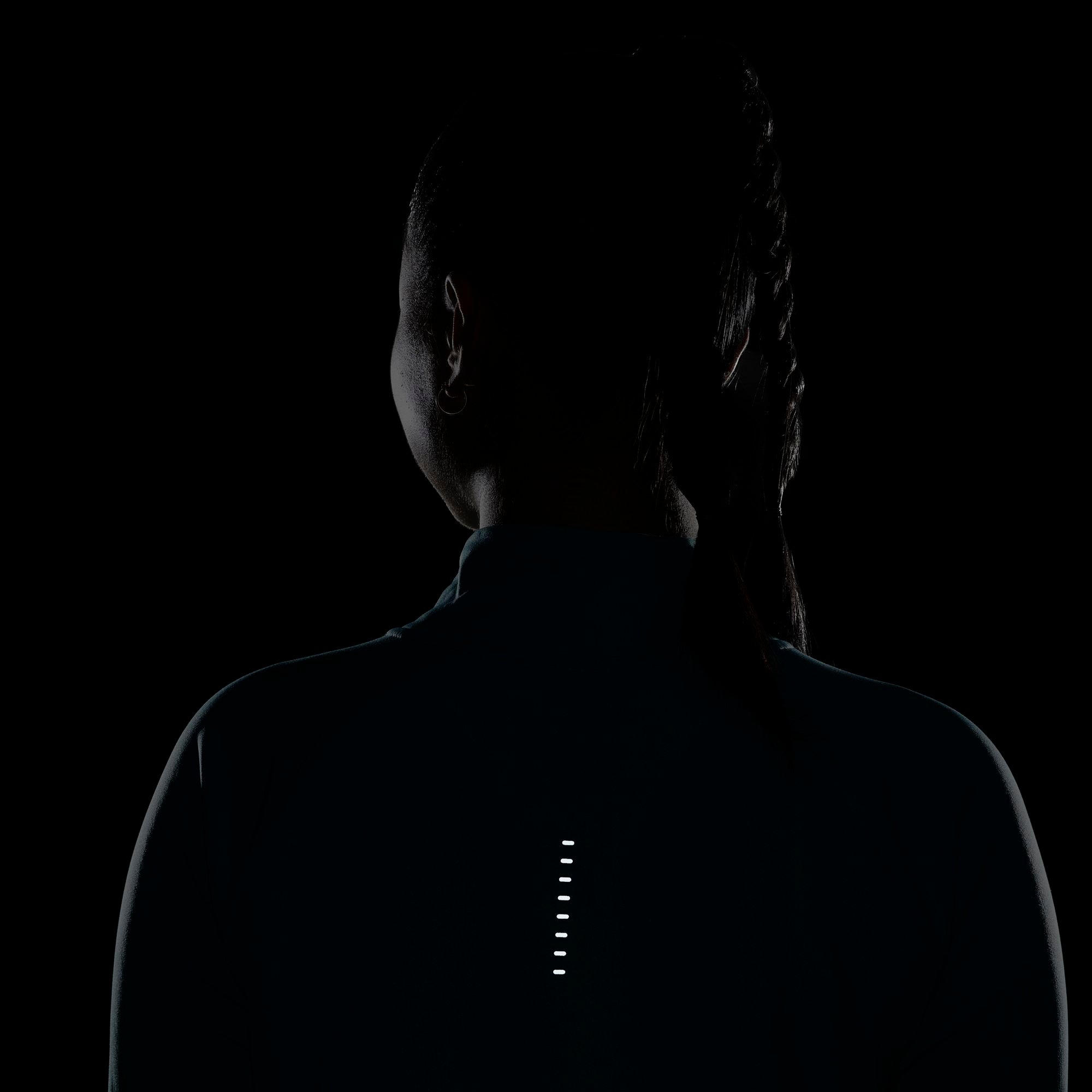 Womens Running Dri-Fit Half Zip Long Sleeve Top