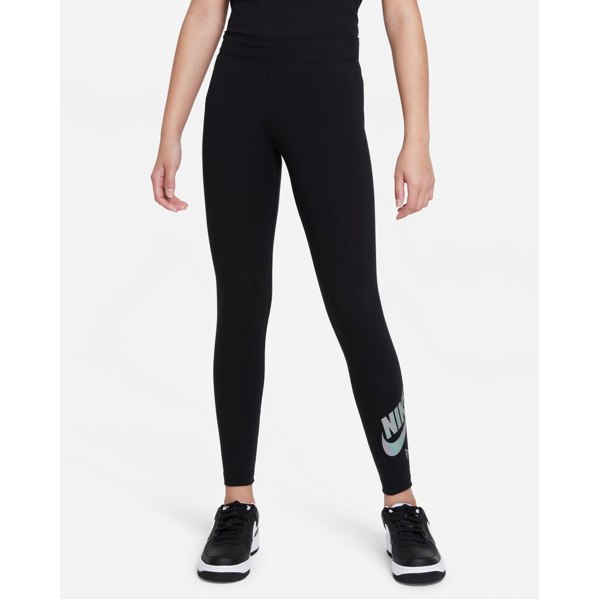Girls Air Metallic Logo Tight