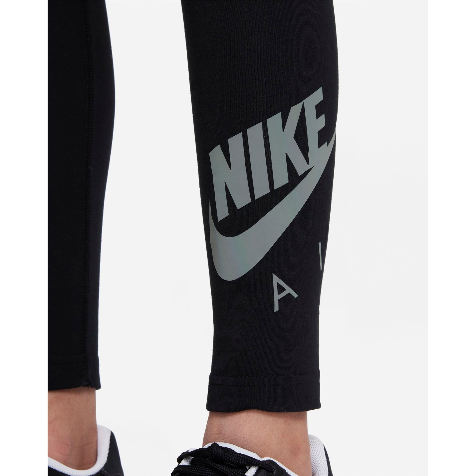 Girls Air Metallic Logo Tight